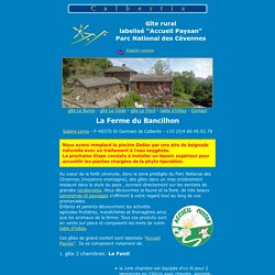 Au Bancilhon, gite Ã  la ferme avec piscine naturelle, Parc National des Cevennes, Midi de la France.