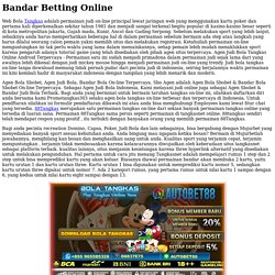 Bandar-Betting-Online