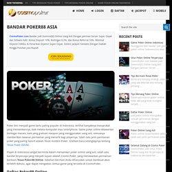 Bandar Judi Poker88 Online - Cosmo Poker Online