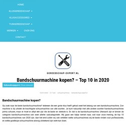 Bandschuurmachine kopen? - Top 10 in 2020
