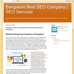 SEO Services : Powerful, Stylish and Affordable Website Designing in Bangalore