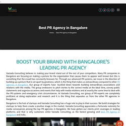 Best PR Agency in Bangalore