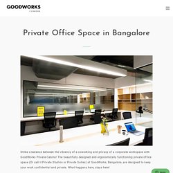 Private Office Space In Bangalore