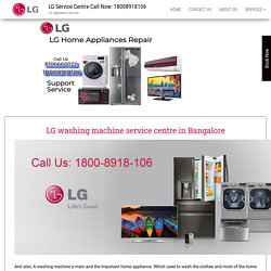 LG washing machine service centre in Bangalore