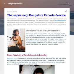 Bangalore escorts