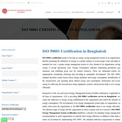ISO Certification in Energy Management Service in bangladesh