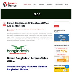 Biman Bangladesh Airlines Office Dhaka