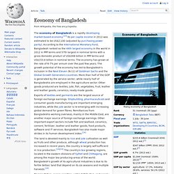 Economy of Bangladesh
