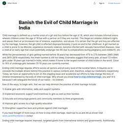 Banish the Evil of Child Marriage in India