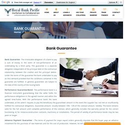 Bank Guarantee - Royal Bank Pacific