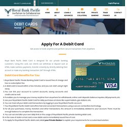 Debit card - Royal Bank Pacific