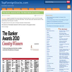 The Banker Awards 2010: The Best Banks by Country