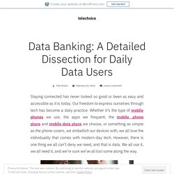 Data Banking: A Detailed Dissection for Daily Data Users
