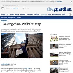 Banking crisis guided tours of New York
