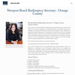 Newport Beach Bankruptcy Attorney - Orange County - Abogado Bancarroto - Tax Attorney Orange County