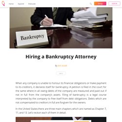 Hiring a Bankruptcy Attorney