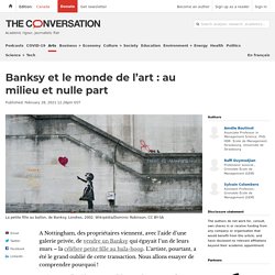 Banksy et le monde de l’art : au milieu et nulle part