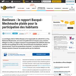 Banlieues : le rapport Bacqué-Mechmache plaide pour la participation des habitants