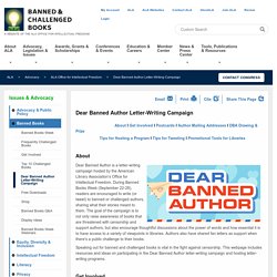 Dear Banned Author Letter-Writing Campaign