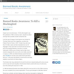 Banned Books Awareness: To Kill a Mockingbird