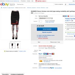 Banned Cherry Kirschen Rock Mini Pencil Swing Rockabilly Skirt Gothic 3152 083