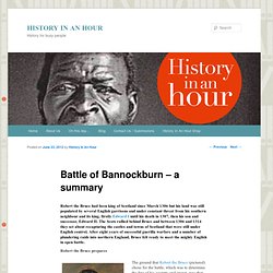 Battle of Bannockburn - a summary