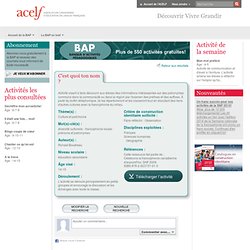 Banque d'activités pédagogiques