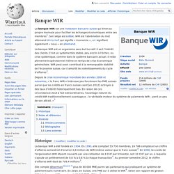 Banque WIR