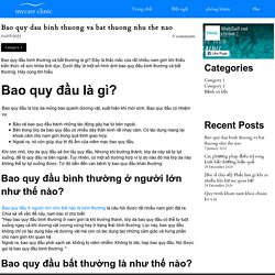 Bao quy dau binh thuong va bat thuong nhu the nao