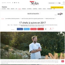 Baptiste Denieul, Fabien Beaufour, Rodolphe Pottier, 17 chefs à suivre en 2017 - L'Express Styles