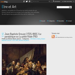 Jean Baptiste Greuze ( 1725-1805 ) Le paralytique ou La piété filiale 1763 - Etre et Art