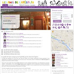 Trouvez un bar sympa dans Paris - les amis de l'apéro.fr