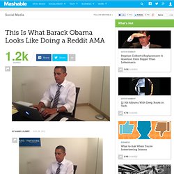 This Is What Barack Obama Looks Like Doing a Reddit AMA