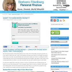Barbara Friedberg Personal Finance