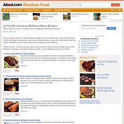 Barbecue Sauce Recipes - American Barbecue Sauce Recipes