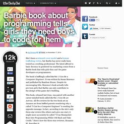Barbie book about programming tells girls they need boys to code for them
