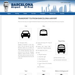 TRANSPORT TO/FROM BARCELONA AIRPORT