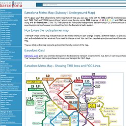 Barcelona Metro Map In Colour (English)/ Download And Print PDF Map 2013