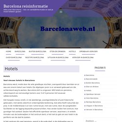 Hotels - Barcelona reisinformatie