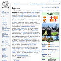 Barcelone : Wikipedia