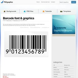 Barcode font & graphics