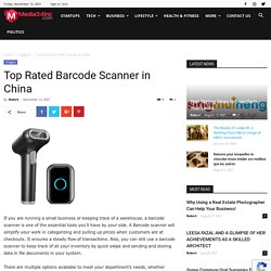 Top Rated Barcode Scanner in China