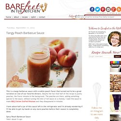 Tangy Peach Barbecue Sauce