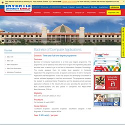 Top BCA Colleges in Bareilly