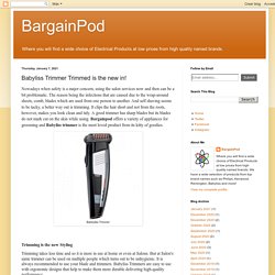 BargainPod: Babyliss Trimmer Trimmed is the new in!