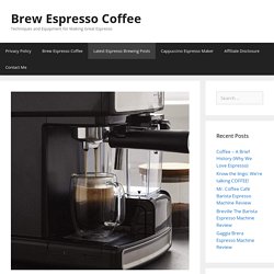 Mr. Coffee Café Barista Espresso Machine Review – Brew Espresso Coffee