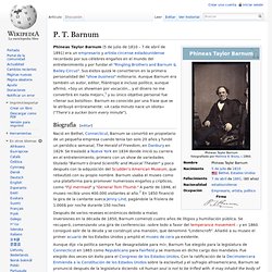 P. T. Barnum