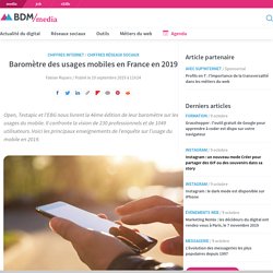 Baromètre des usages mobiles en France en 2019