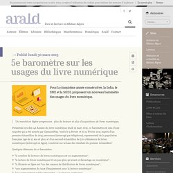 5e baromètre sur les usages du livre numérique – Arald