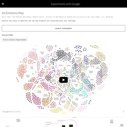 Art Emotions Map by Nicolas Barradeau, Romain Cazier, Artists in Residence at Google Arts & Culture Lab, Alan Cowen, U.C. Berkeley - Experiments with Google
